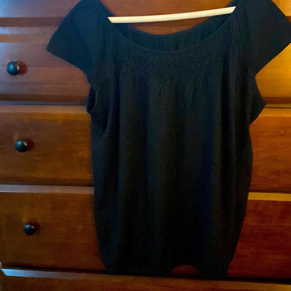 Loft black knit top